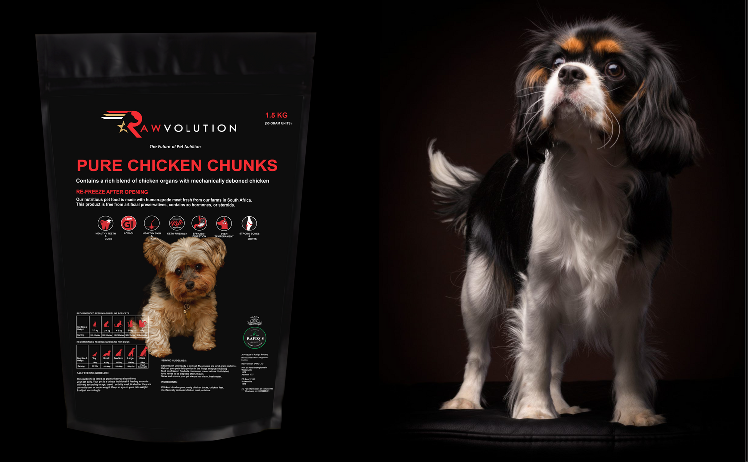 rawvolution cape town pure chicken treats for dogs